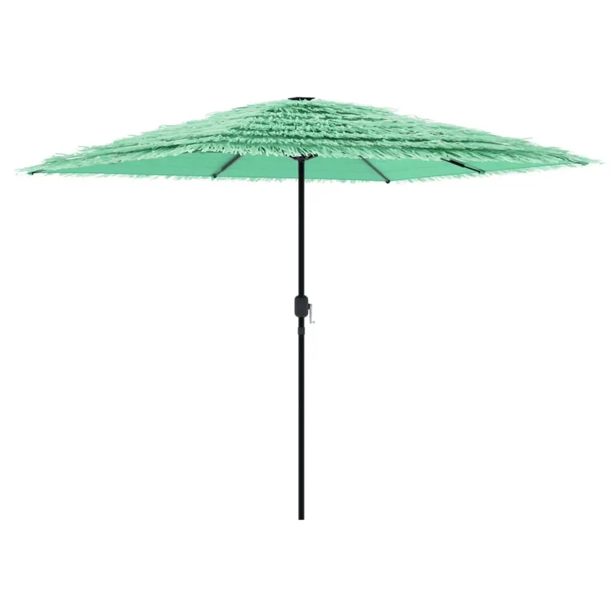 Parasol de jardin avec mât en acier vert 248x248x248 cm - 5