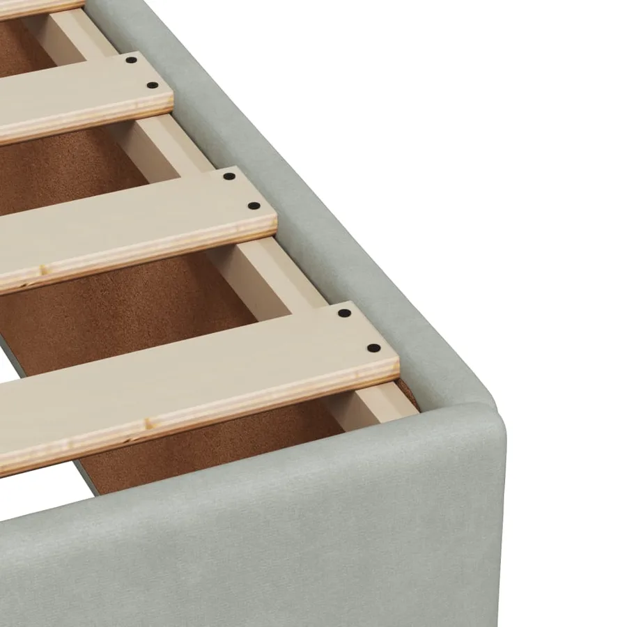 Sommier à lattes de lit et matelas Gris clair 100x200cm Velours - 13