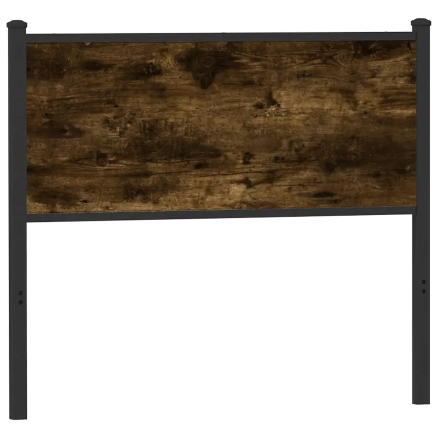 Tête de lit de remplacement chêne fumé 107 cm bois d'ingénierie et acier