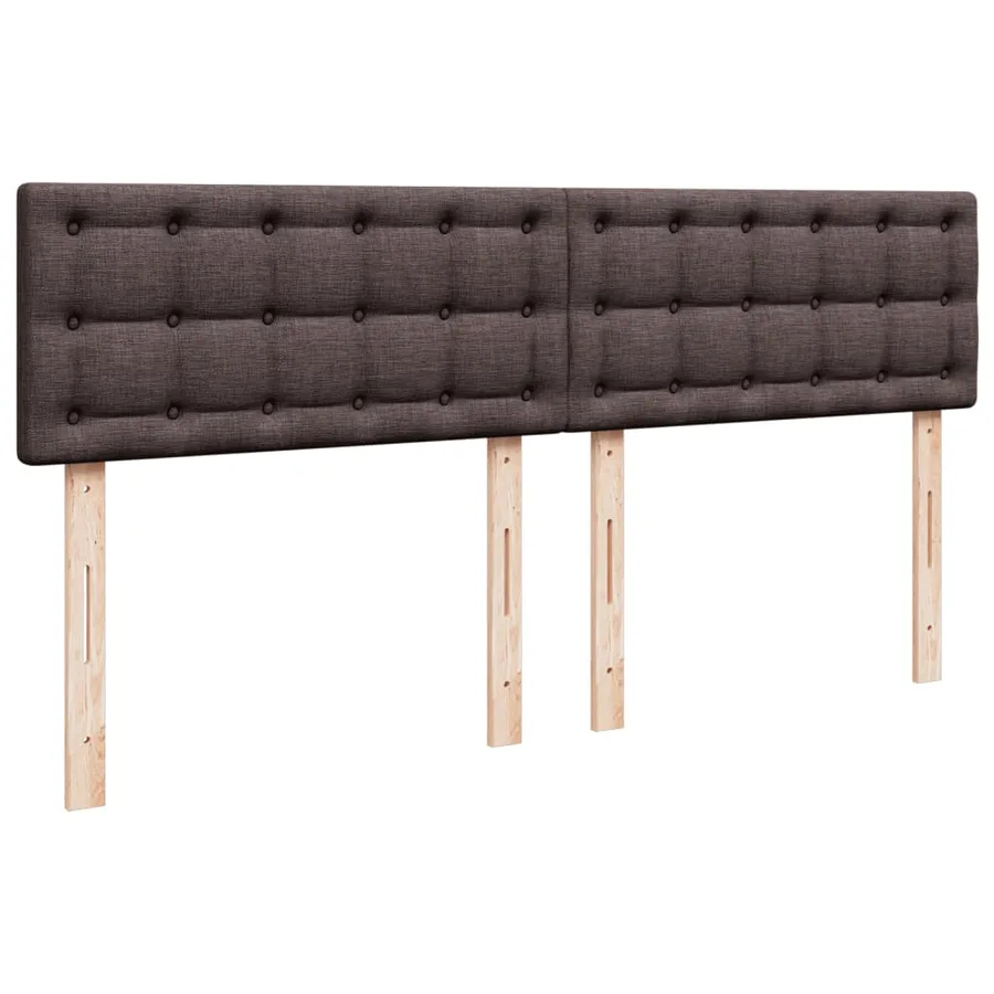 Sommier à lattes de lit avec matelas Marron foncé 200x200 cm - 8