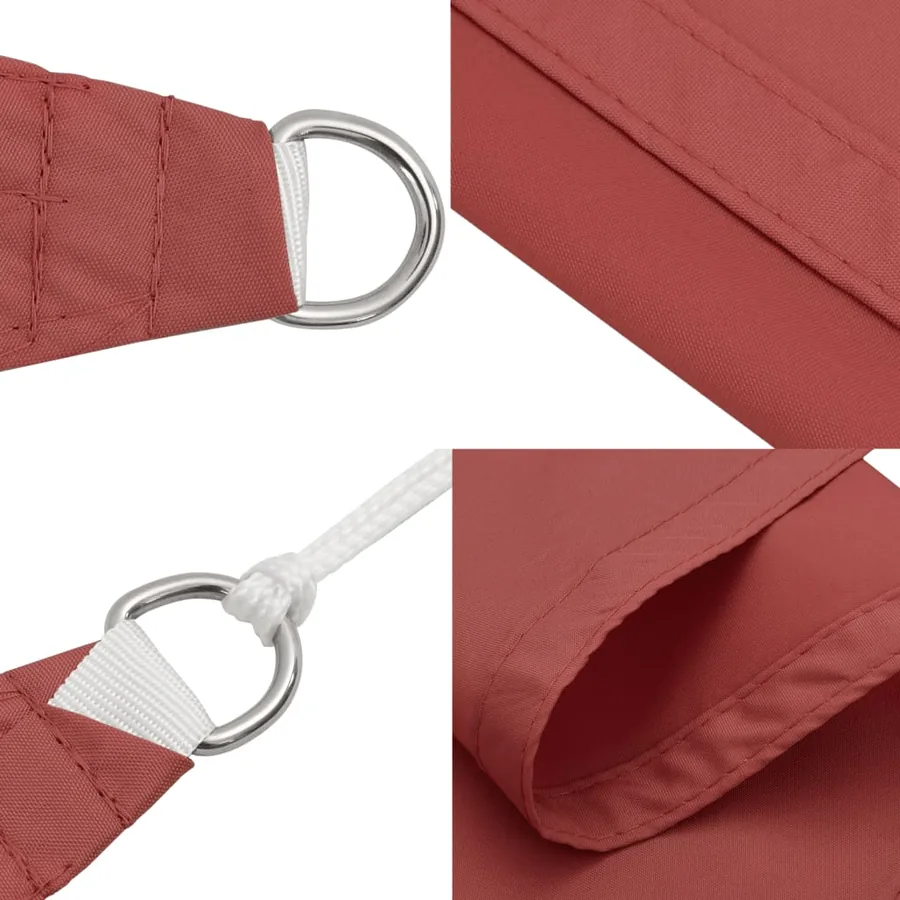 Voile de parasol tissu oxford rectangulaire 2x3 m terre cuite - 7