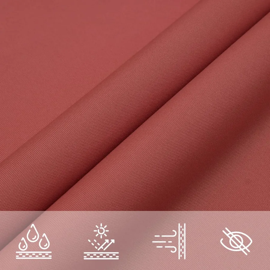 Voile de parasol tissu oxford rectangulaire 2x3 m terre cuite - 8
