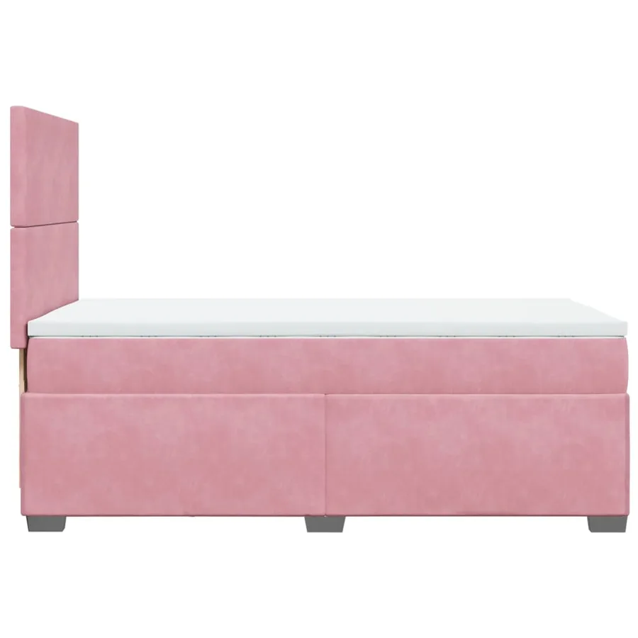 Sommier à lattes de lit et matelas Rose 80x200 cm Velours - 9