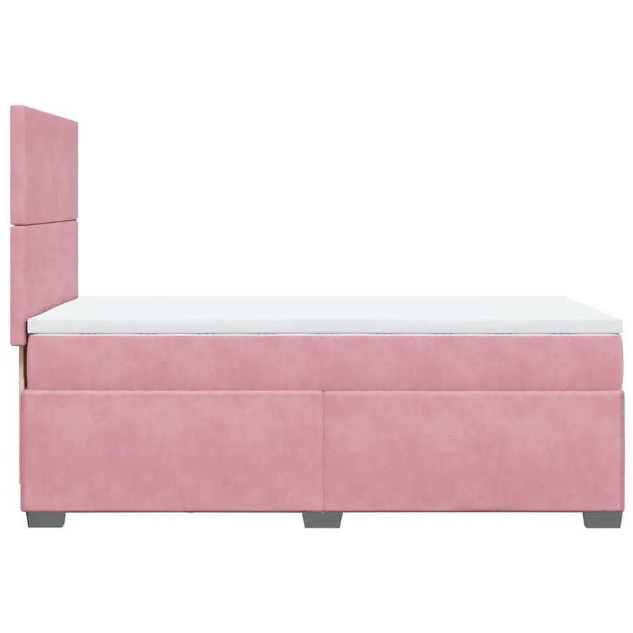 Sommier à lattes de lit avec matelas Rose 90x190 cm Velours - 12
