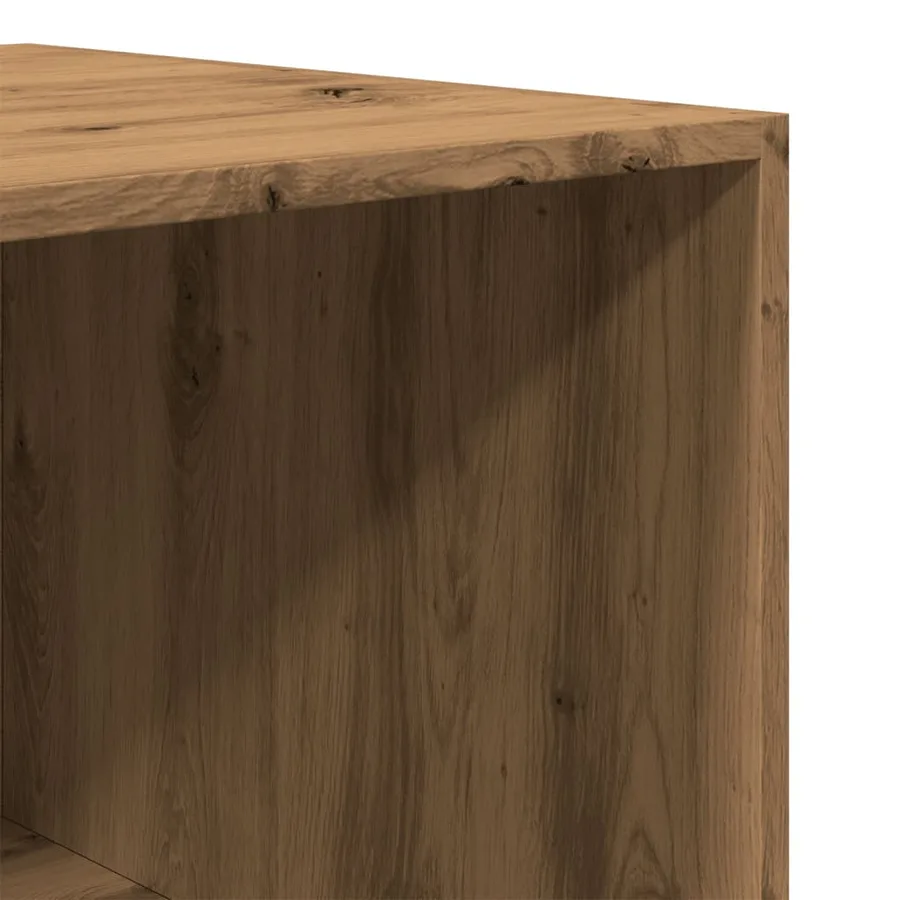 Garde-robe chêne artisanal 100x50x200 cm bois d'ingénierie - 8