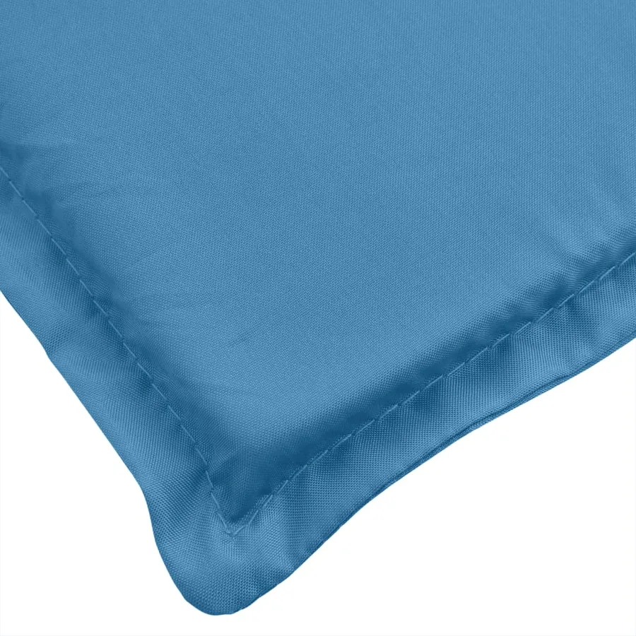 Coussins de banc de jardin lot de 2 bleu mélangé tissu - 8