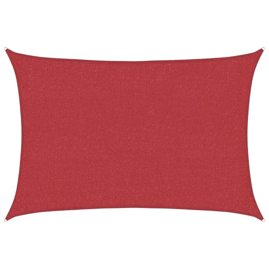 Voile d'ombrage 160 g/m² Rouge 3x4 m PEHD - 2