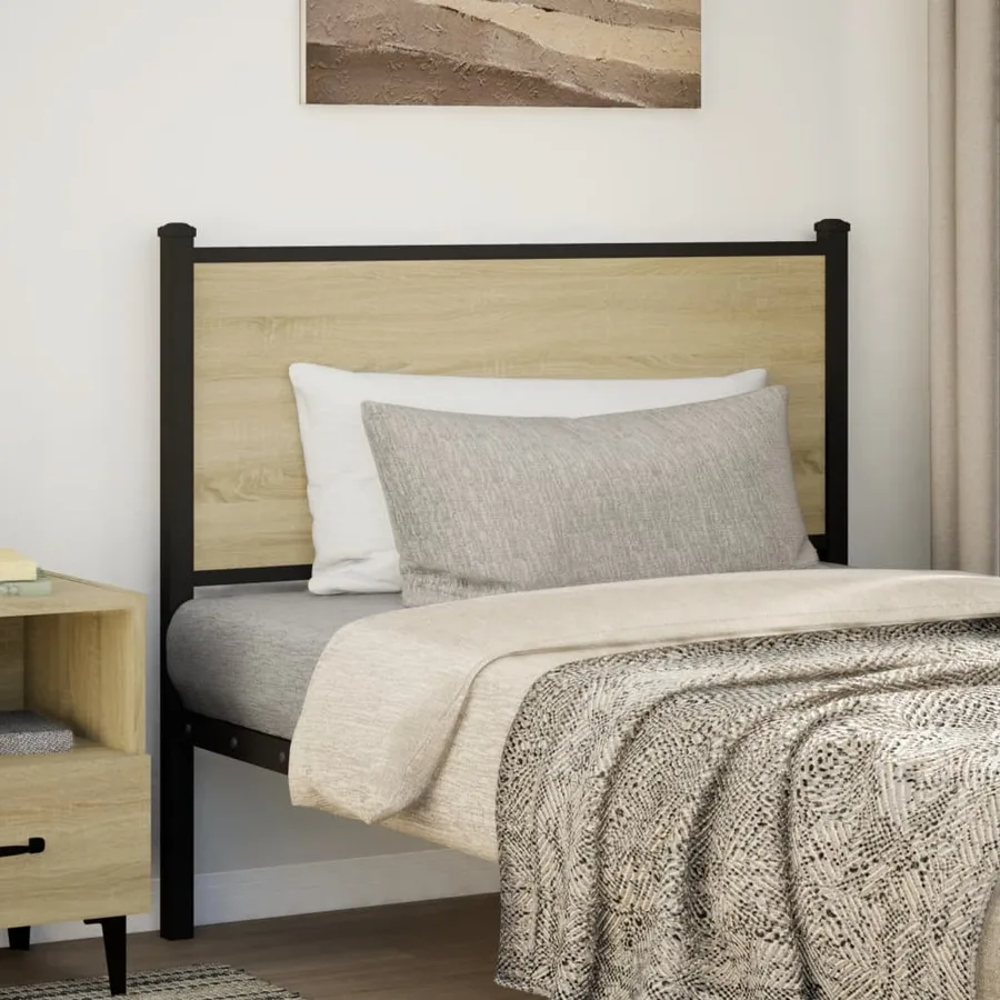 Tête de lit de remplacement sonoma 107 cm bois d'ingénierie et acier - 2