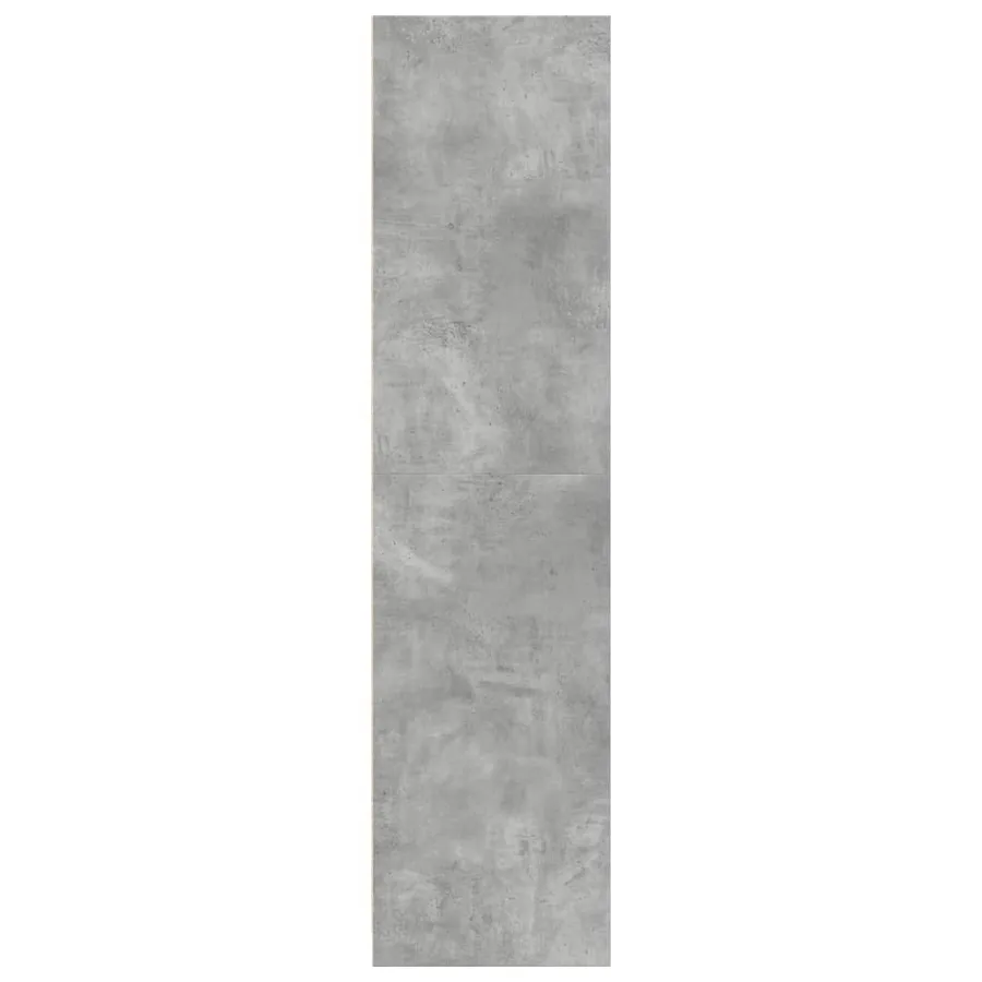 Garde-robe gris béton 80x50x200 cm bois d'ingénierie - 5