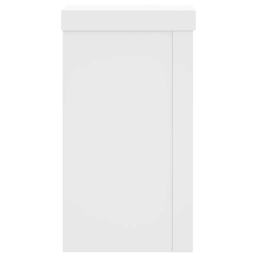 Supports pour plantes 2 pcs blanc 10x10x18 cm bois d'ingénierie - 4