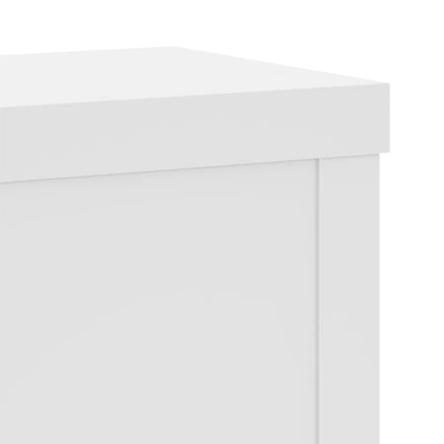Supports pour plantes 2 pcs blanc 10x10x18 cm bois d'ingénierie - 7