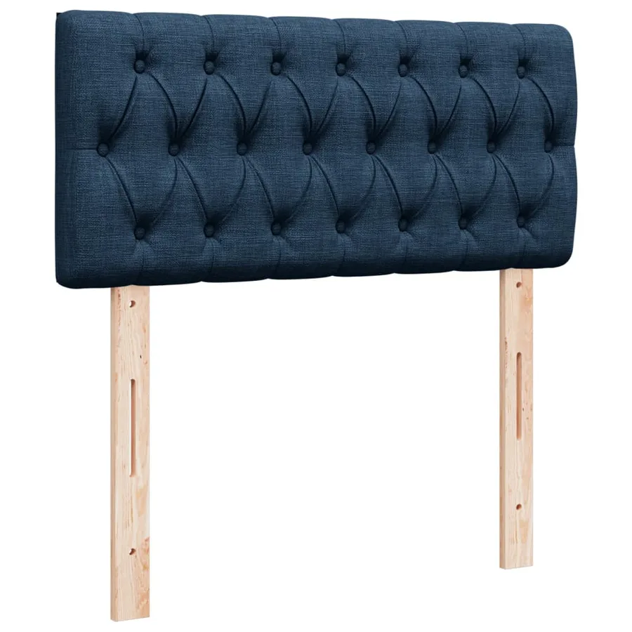 Sommier à lattes de lit avec matelas Bleu 100x200 cm Tissu - 12