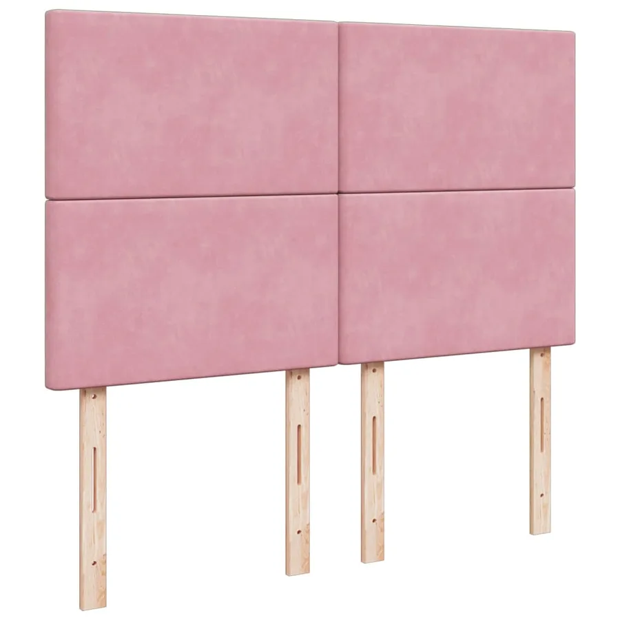 Sommier à lattes de lit avec matelas Rose 140x200 cm Velours - 8