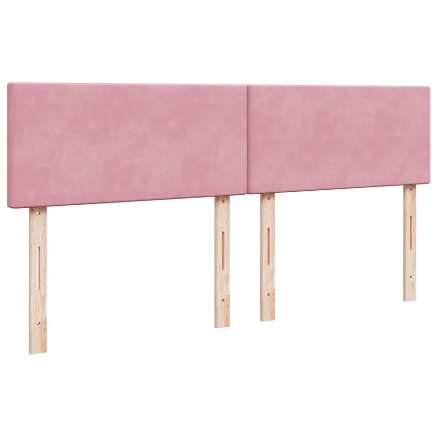 Sommier à lattes de lit avec matelas Rose 180x200 cm Velours - 9