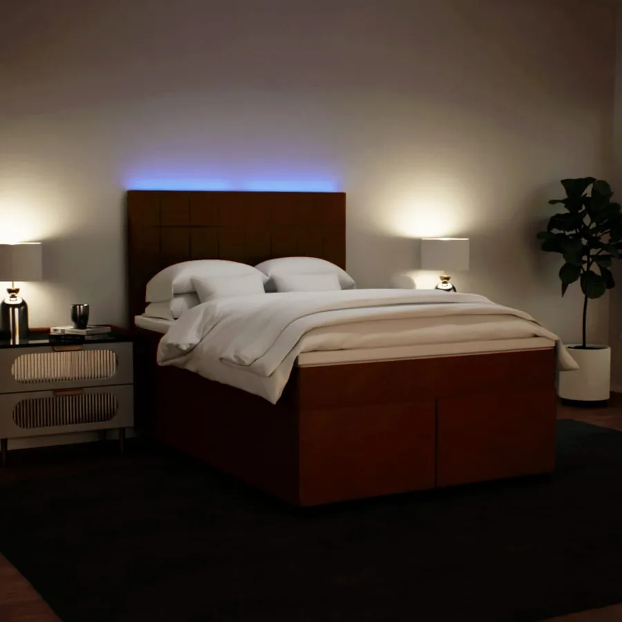 Sommier à lattes de lit avec matelas Rose 160x200 cm Velours - 5