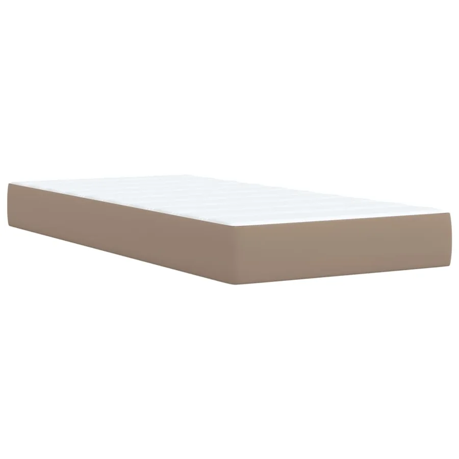 Sommier à lattes de lit avec matelas Cappuccino 90x190 cm - 10