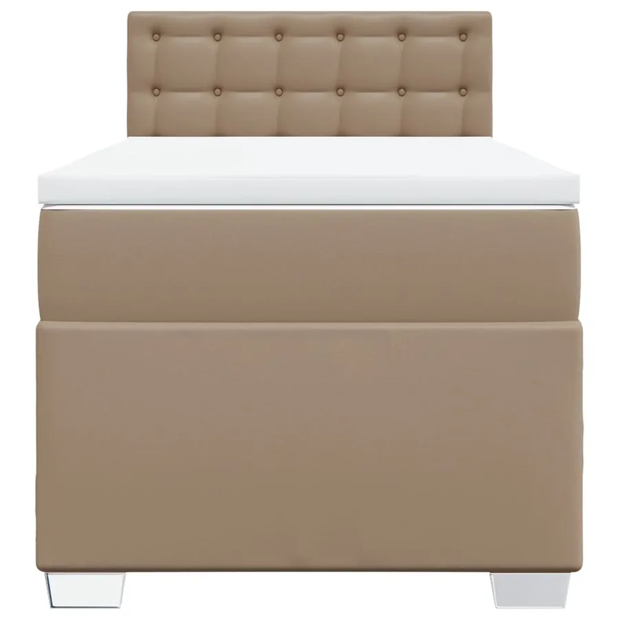 Sommier à lattes de lit avec matelas Cappuccino 90x190 cm - 6