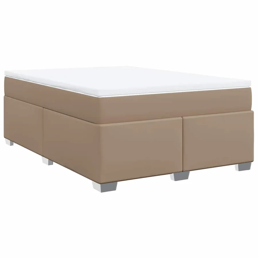 Sommier à lattes de lit avec matelas Cappuccino 140x190 cm - 2