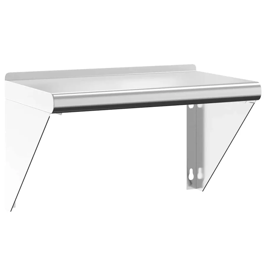 Étagère murale 50x30x31 cm argenté acier inoxydable - 2