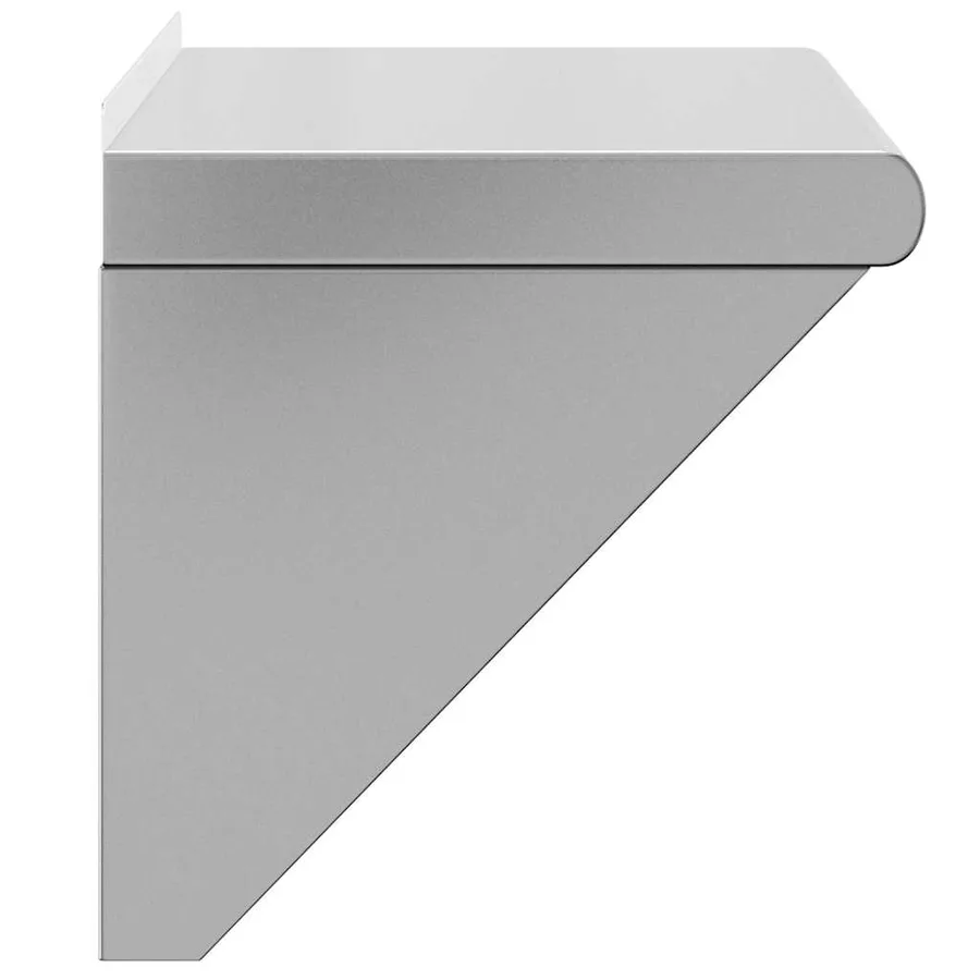 Étagère murale 50x30x31 cm argenté acier inoxydable - 6