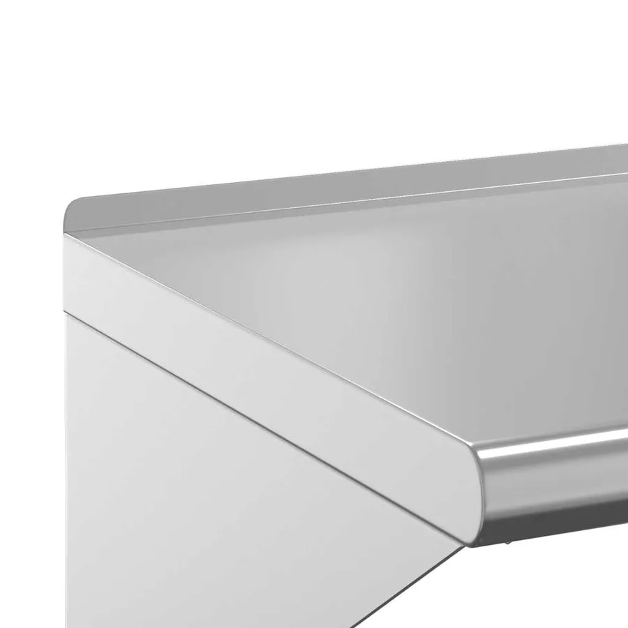 Étagère murale 50x30x31 cm argenté acier inoxydable - 9