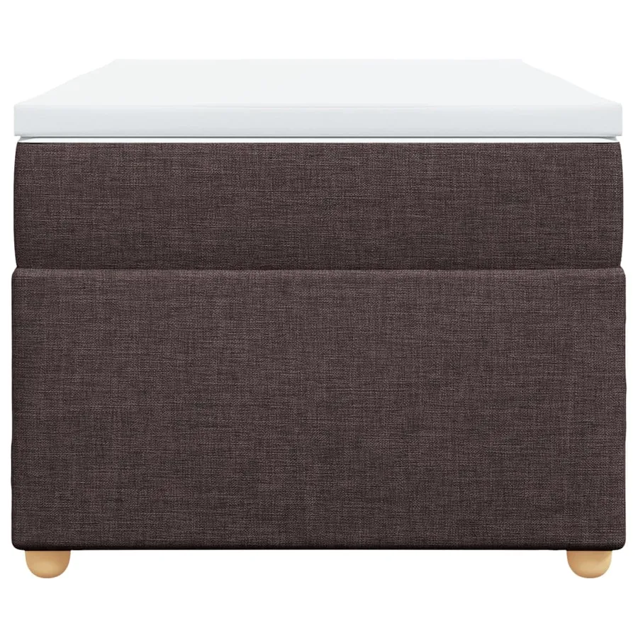Sommier à lattes de lit avec matelas Marron foncé 90x190 cm - 4