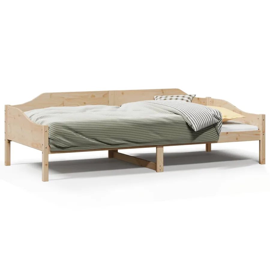 Cadre de lit sans matelas 80x200 cm bois massif de pin - 2