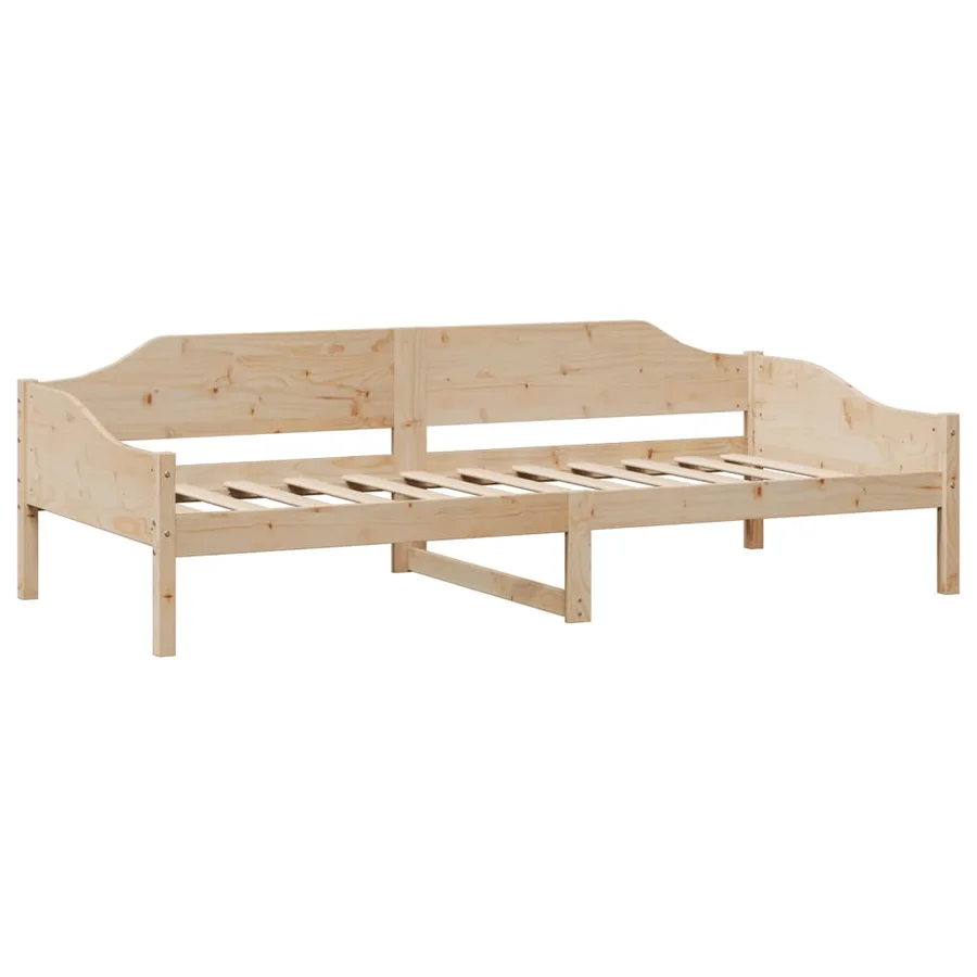 Cadre de lit sans matelas 80x200 cm bois massif de pin - 4