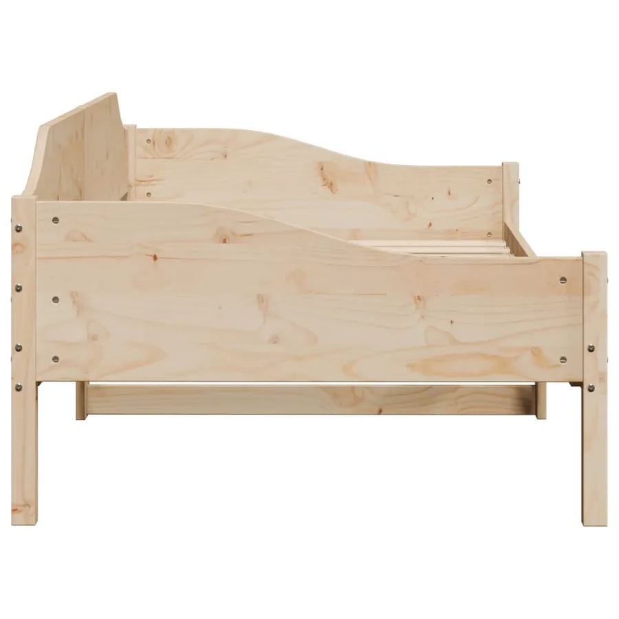 Cadre de lit sans matelas 80x200 cm bois massif de pin - 6