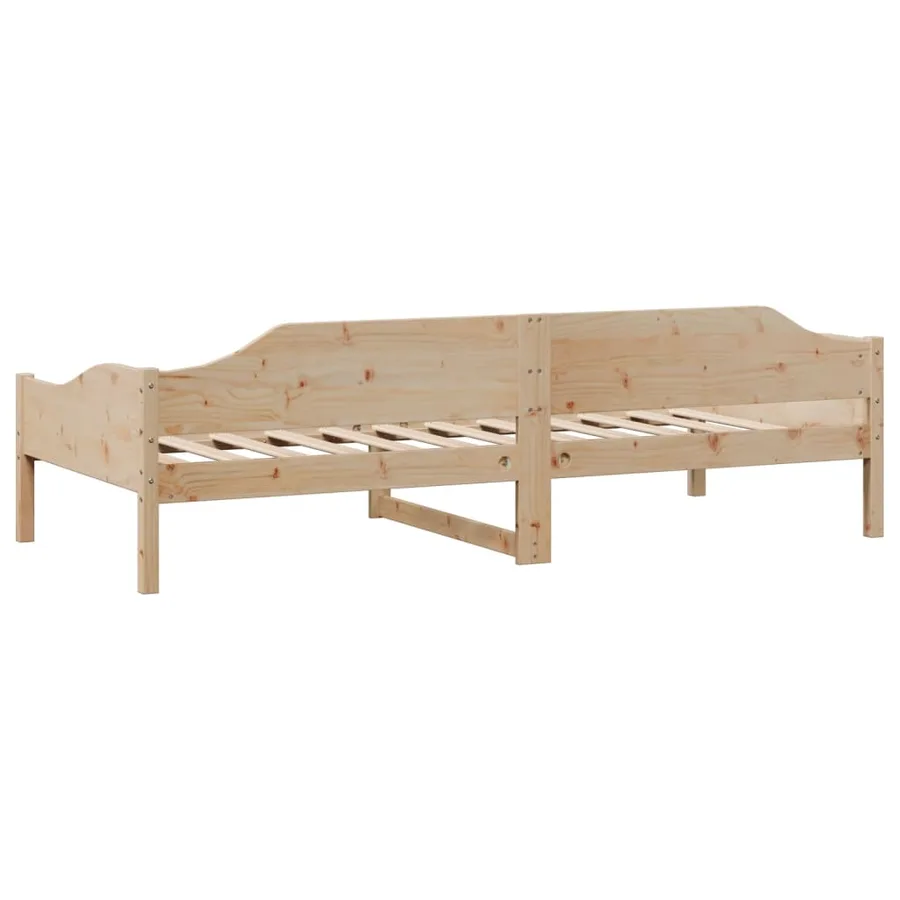 Cadre de lit sans matelas 80x200 cm bois massif de pin - 7