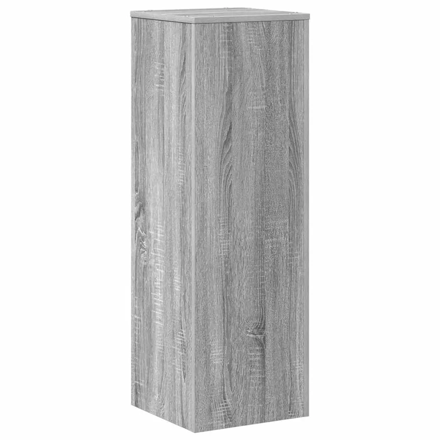 Support pour plantes sonoma gris 33x33x100 cm bois d'ingénierie - 6