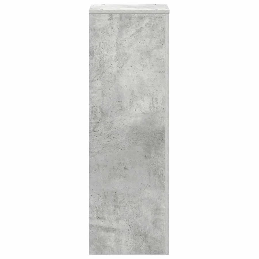 Support pour plantes gris béton 33x33x100 cm bois d'ingénierie - 4