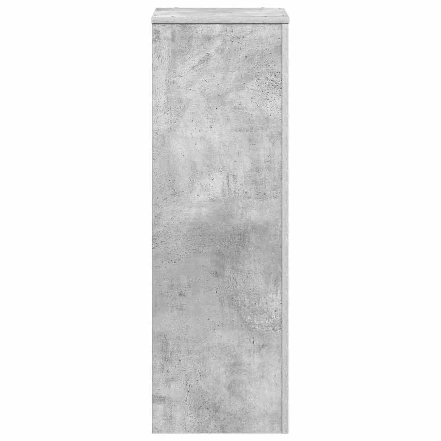 Support pour plantes gris béton 33x33x100 cm bois d'ingénierie - 5