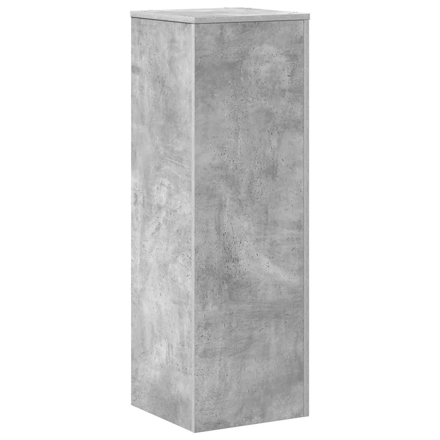 Support pour plantes gris béton 33x33x100 cm bois d'ingénierie - 6