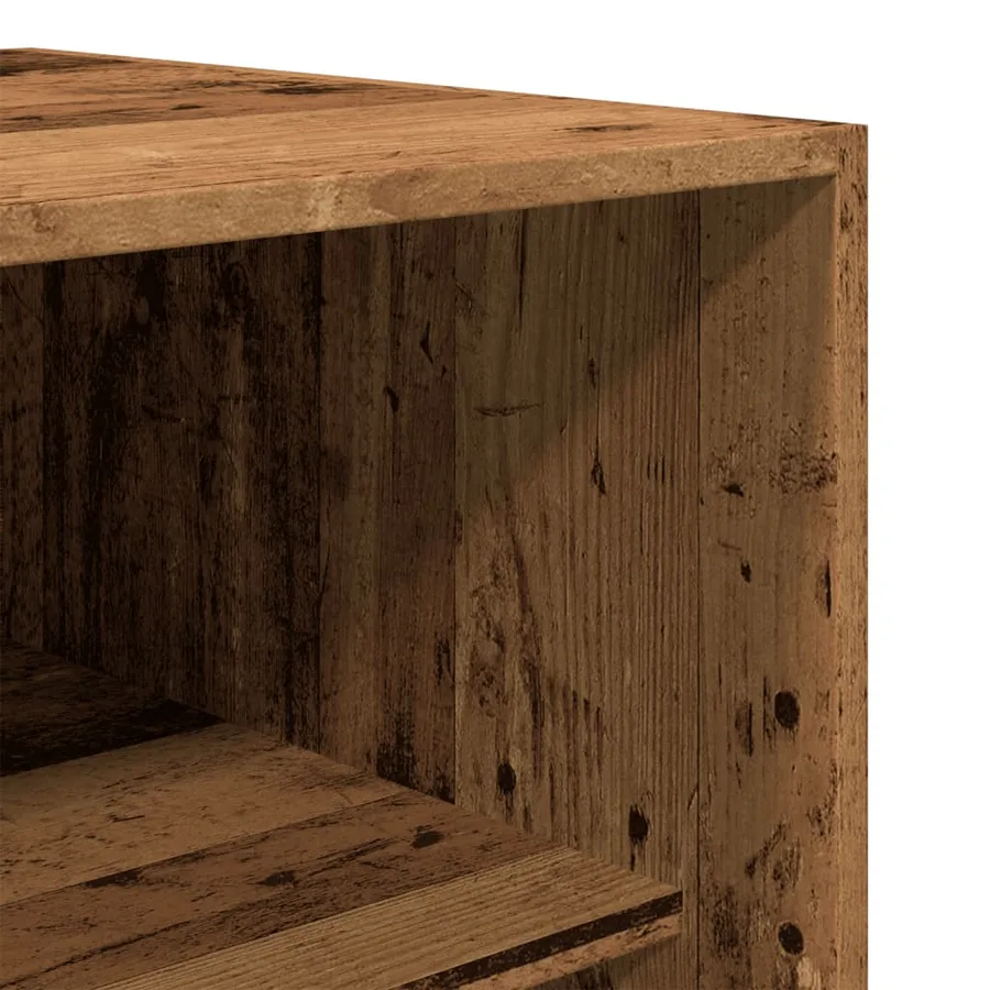 Garde-robe vieux bois 50x50x200 cm bois d'ingénierie - 7
