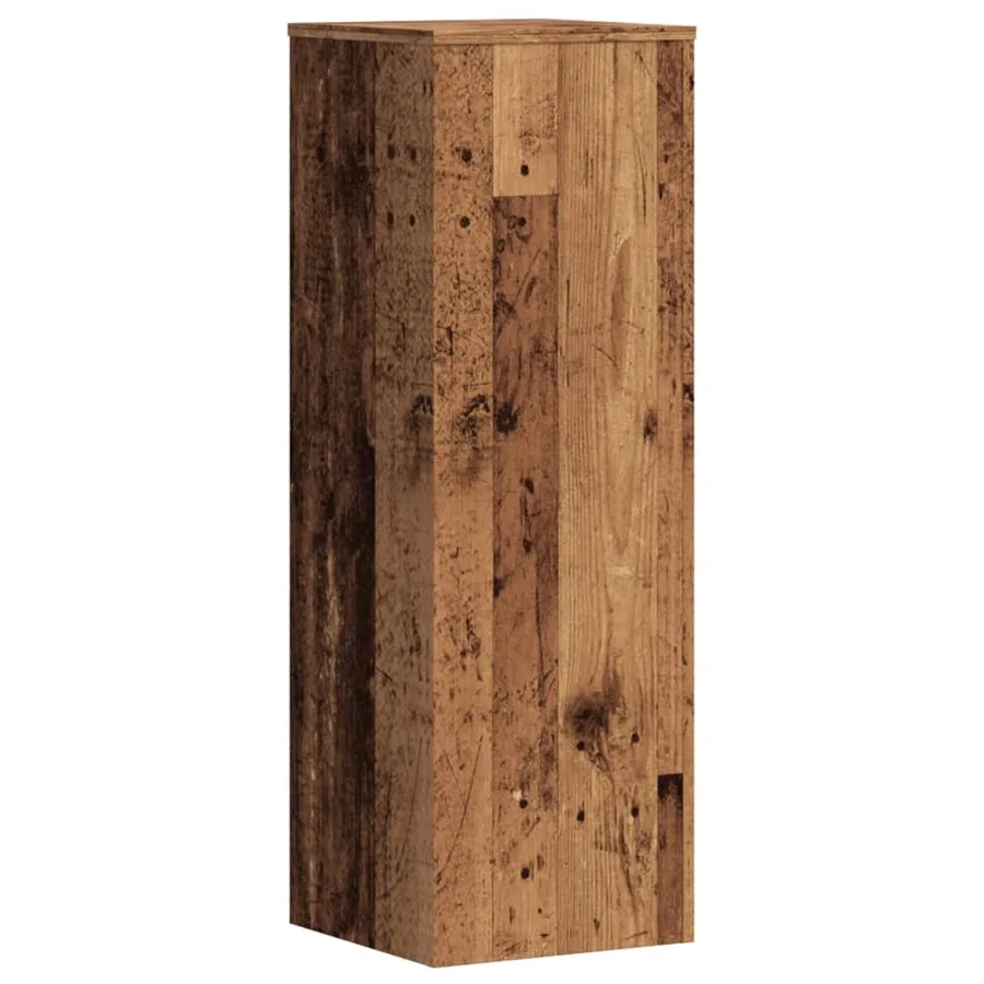 Supports pour plantes 2 pcs vieux bois bois d'ingénierie - 5