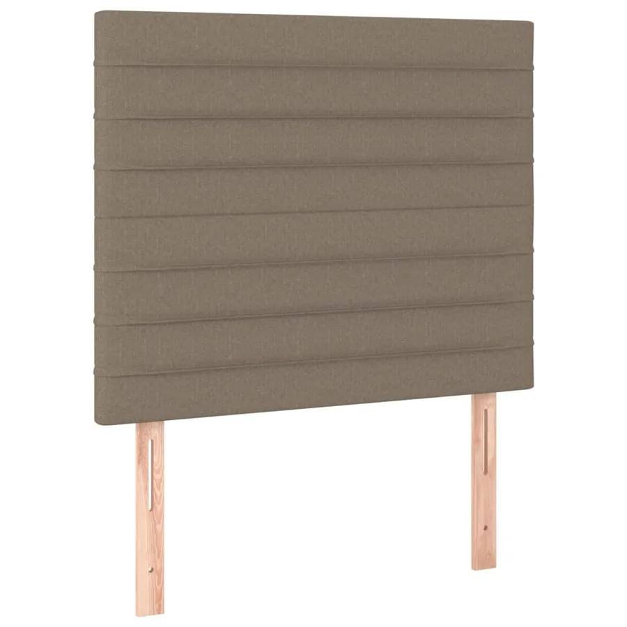 Tête de lit à LED Taupe 80x5x118/128 cm Tissu - 4