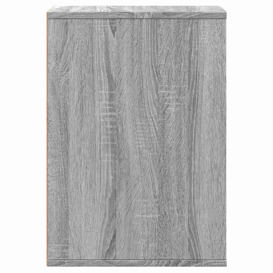 Commode d'angle sonoma gris 40x41x58 cm bois d'ingénierie - 7