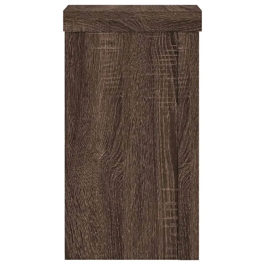 Supports pour plantes 2 pcs chêne marron bois d'ingénierie - 4