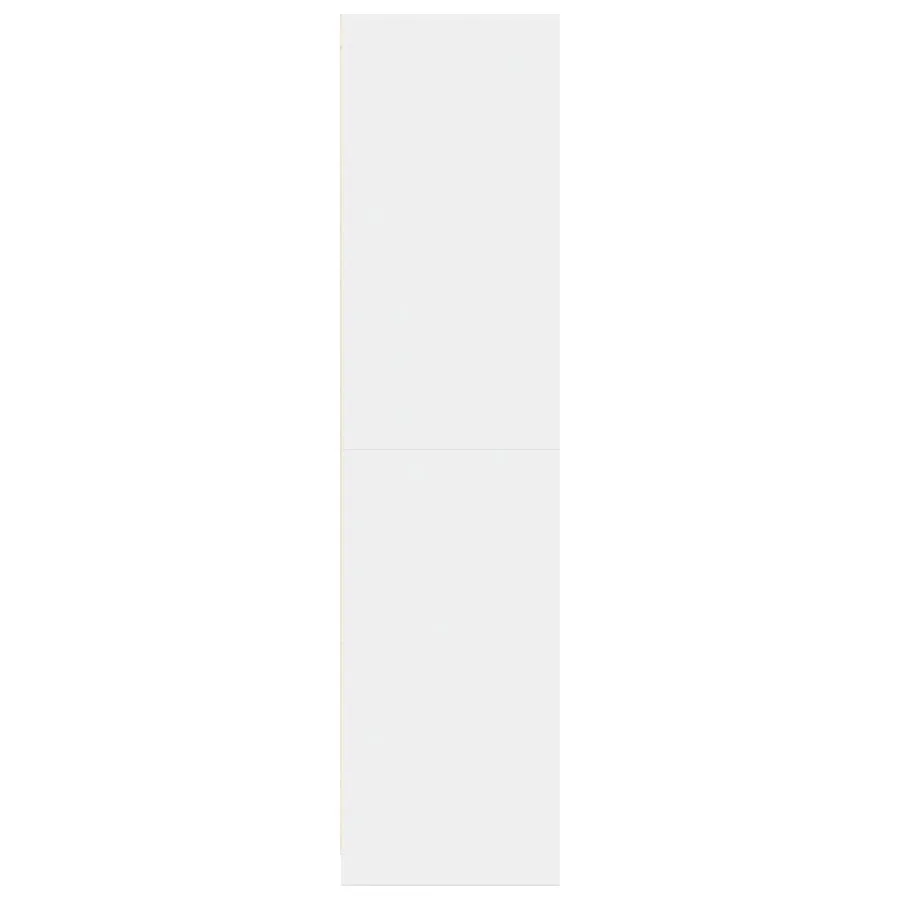 Garde-robe blanc 80x50x200 cm bois d'ingénierie - 5