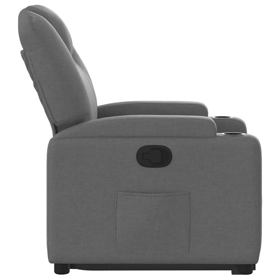 Fauteuil inclinable Gris foncé Tissu - 10