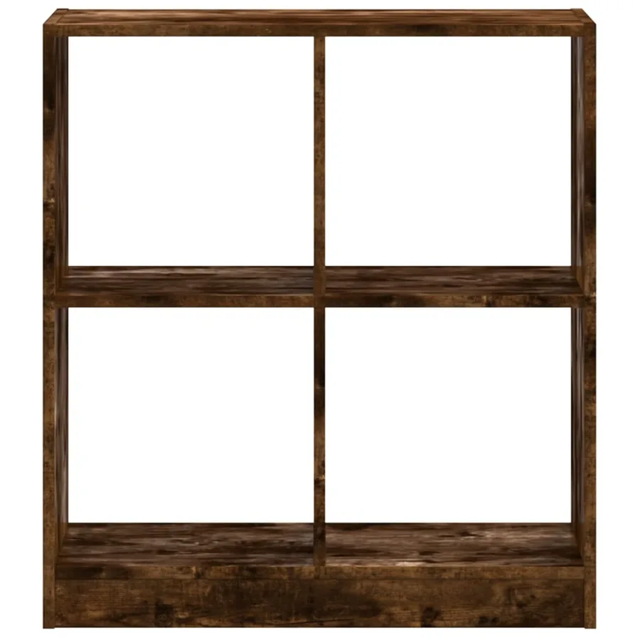 Bibliothèque chêne fumé 68,5x32x75 cm bois d'ingénierie - 4