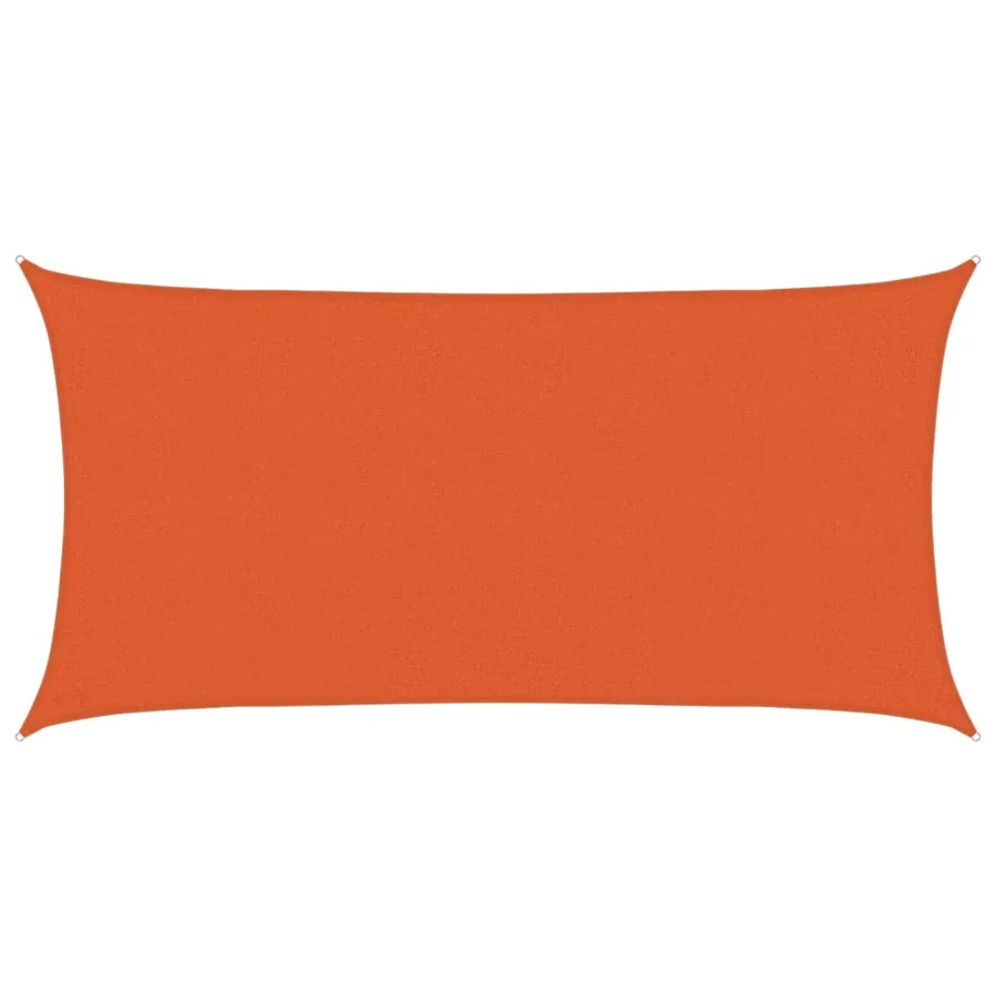 Voile d'ombrage 160 g/m² Orange 2,5x5 m PEHD - 2