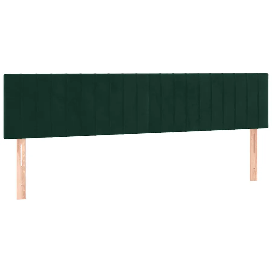 Sommier à lattes de lit avec matelas LED Vert foncé 180x200 cm - 7