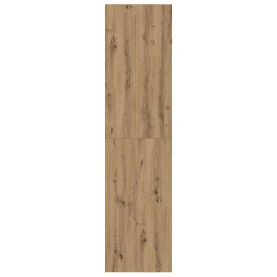Garde-robe chêne artisanal 50x50x200 cm bois d'ingénierie - 5