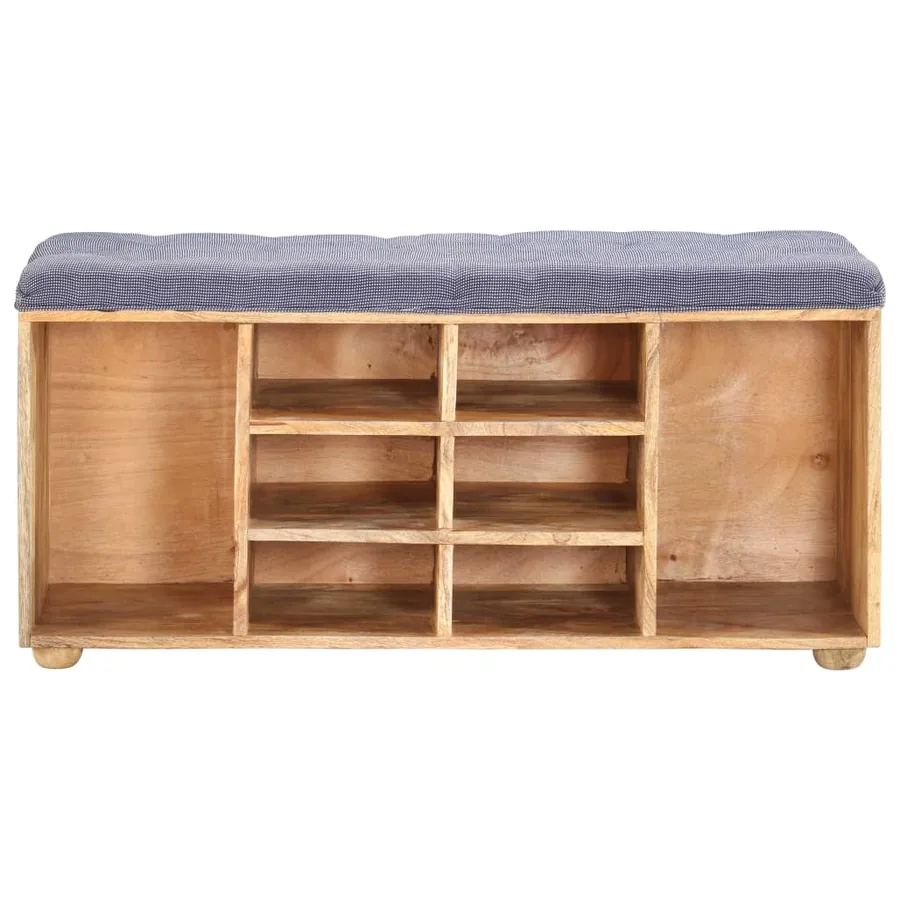 Banc d'entrée 100x35x47 cm Bois de manguier solide - 2