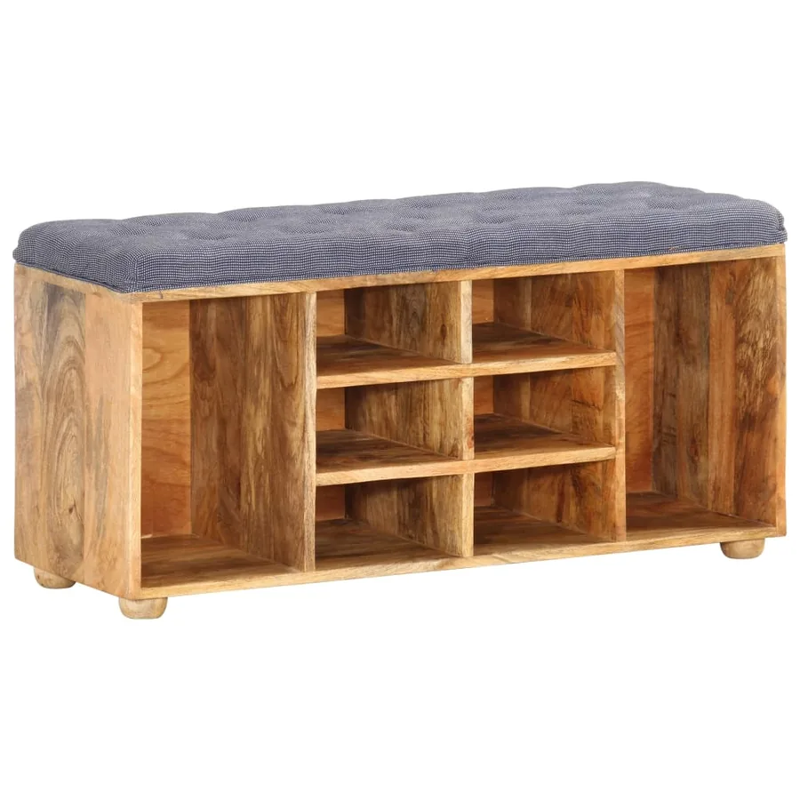 Banc d'entrée 100x35x47 cm Bois de manguier solide - 8