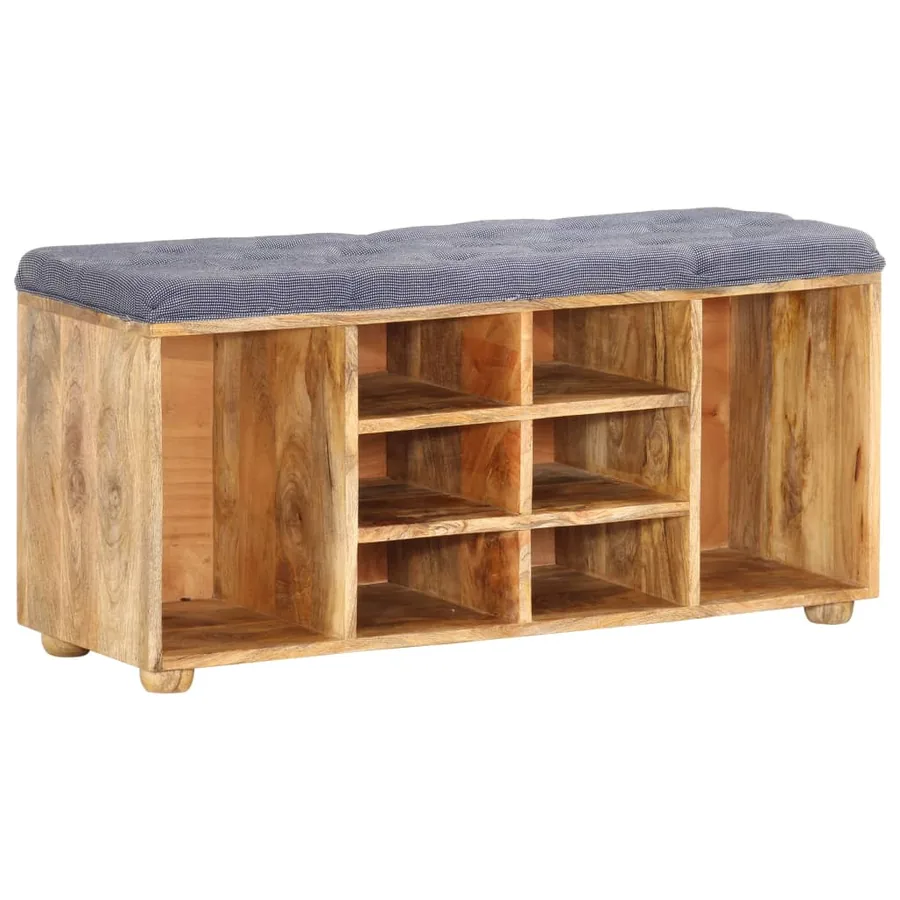 Banc d'entrée 100x35x47 cm Bois de manguier solide - 9