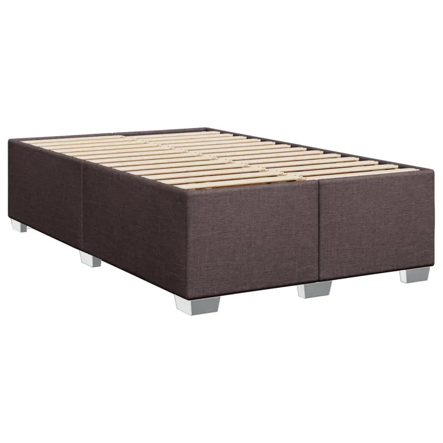 Sommier à lattes de lit avec matelas Marron foncé 120x200 cm - 8