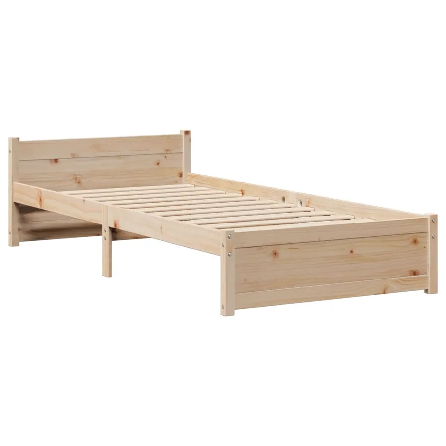 Cadre de lit avec tête de lit sans matelas 90x200 cm - 5